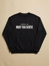 Noir - Athlete de - Muay Thai Geneve Sweatshirt