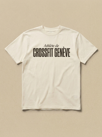 Blanc - Athlete de - CrossFit Geneve Tee