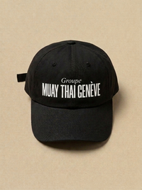 Noir - Groupe - Muay Thai Geneve Casquette