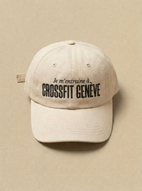 Blanc - Je m'entraine a - CrossFit Geneve Casquette