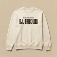 Blanc - Je m'entraine a - BJJ Fribourg Sweatshirt