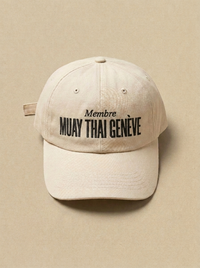 Blanc - Membre - Muay Thai Geneve Casquette