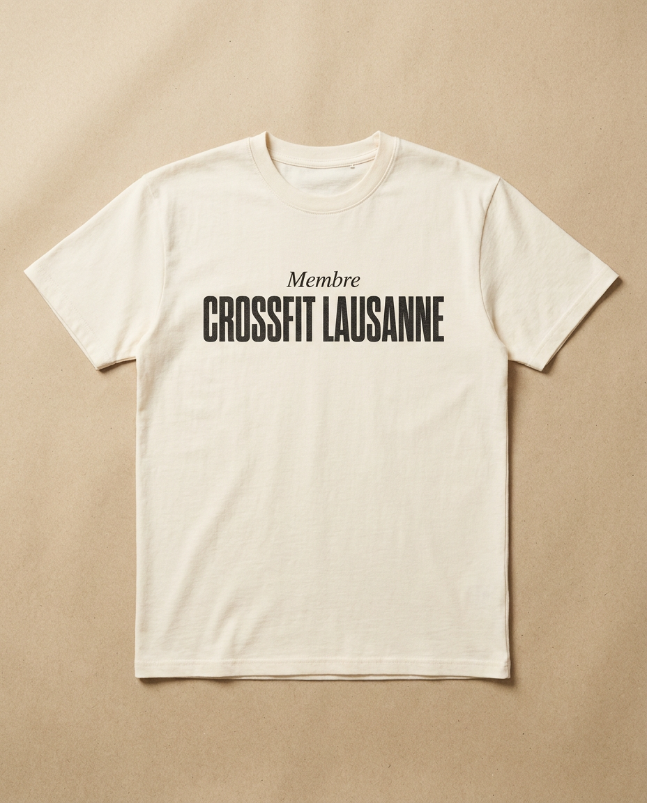 T-shirt blanc Crossfit Lausanne — Membre