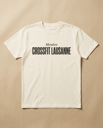 T-shirt blanc Crossfit Lausanne — Membre