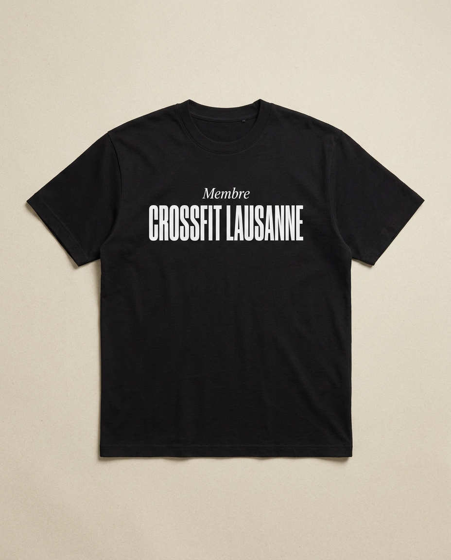 T-shirt noir Crossfit Lausanne — Membre