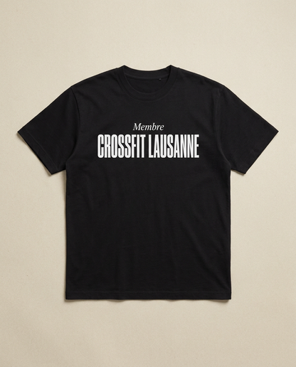 T-shirt noir Crossfit Lausanne — Membre